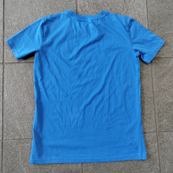 Champion T-Shirt Child Size XL Blue Spell Out Graphic Retro Cotton Short Sleeve - Picture 6 of 7